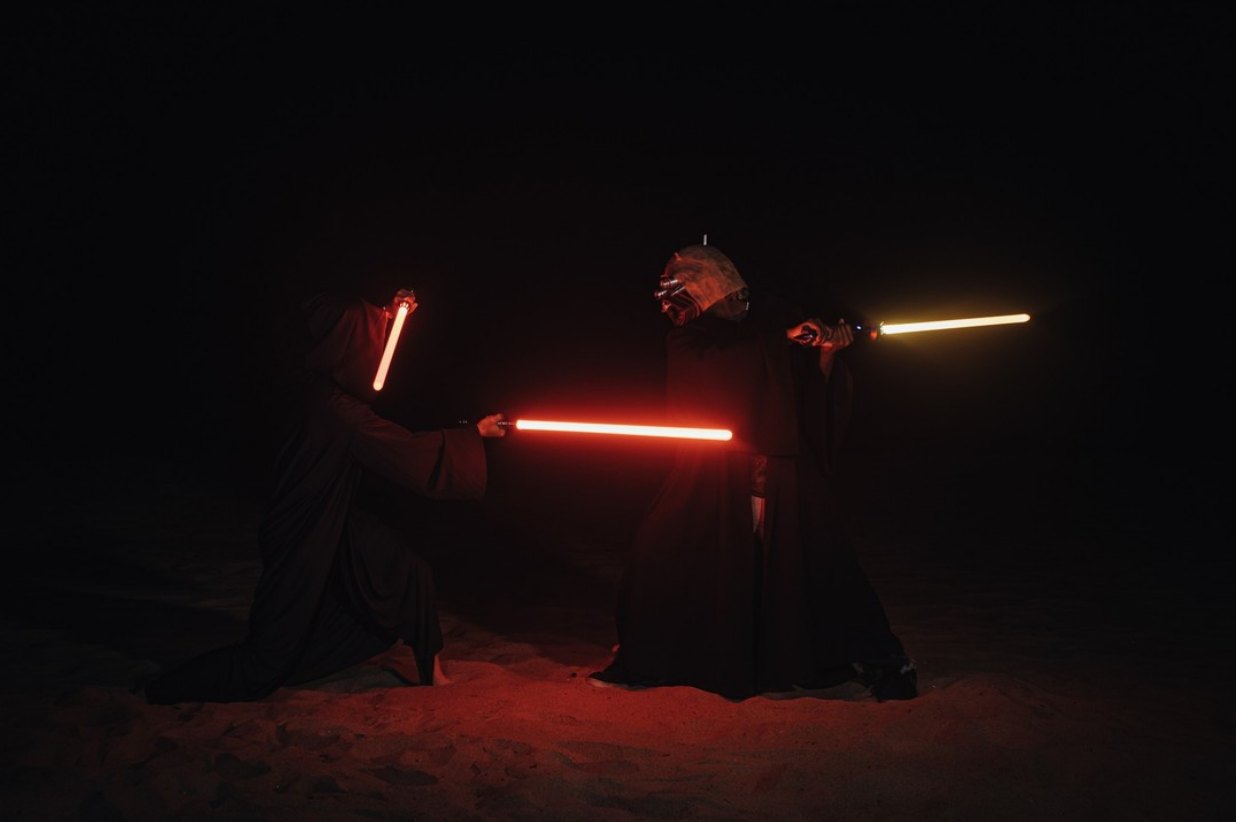 TGCSabers lightsaber duel lifestyle image