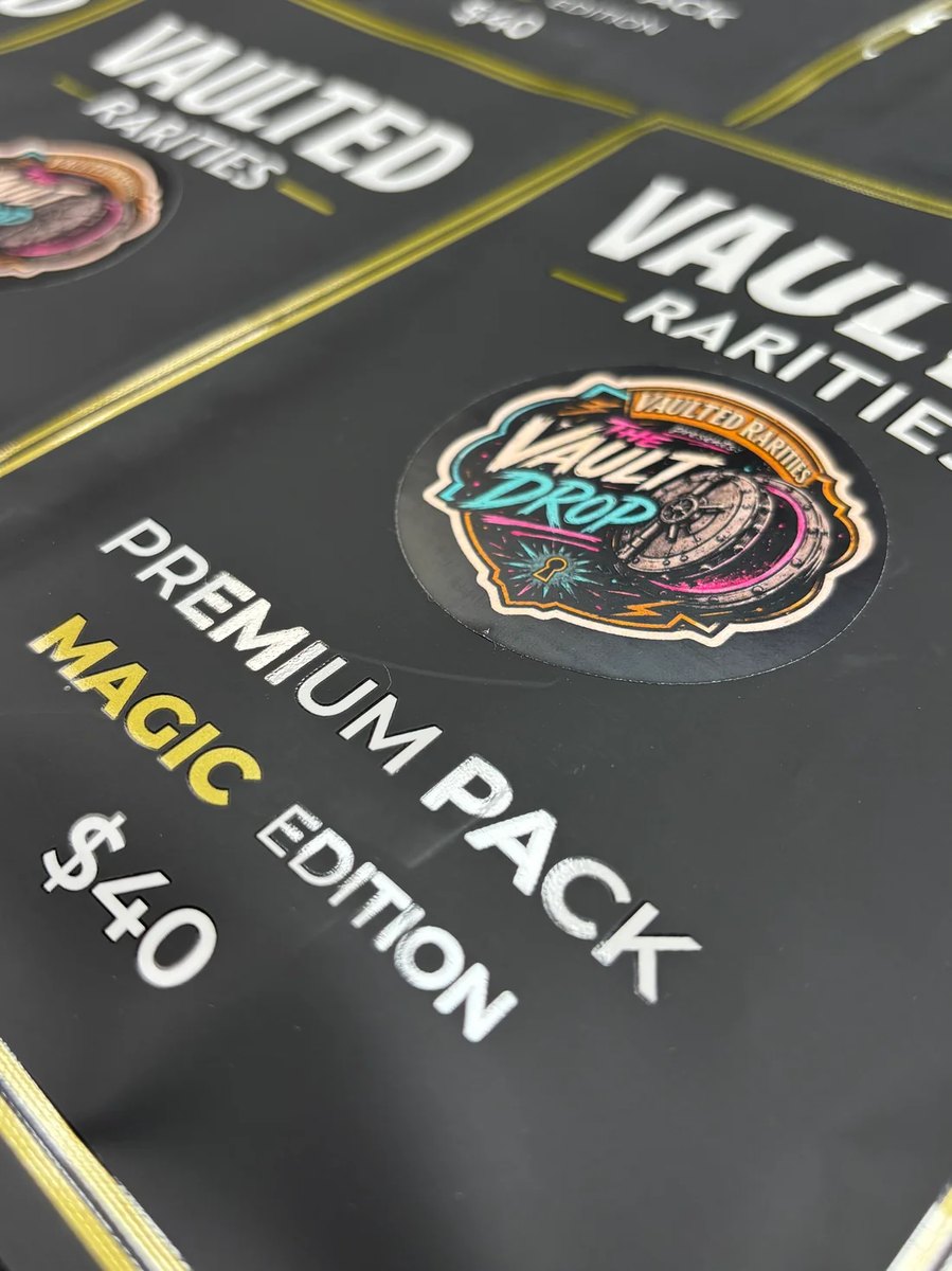 Vaulted Rarities black premium pack close-up