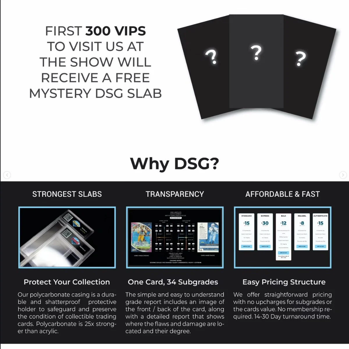 DSG grading information page from the supplied archive